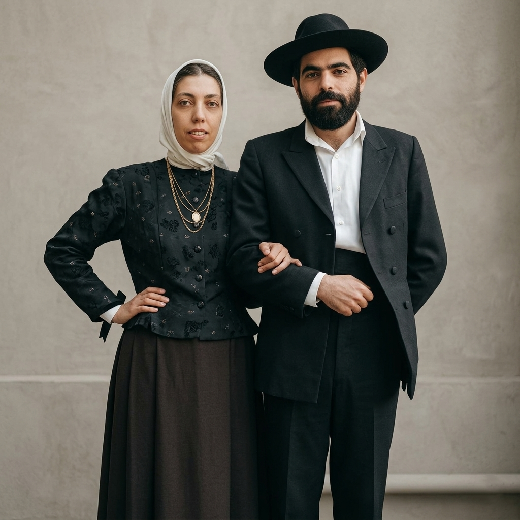 Traje tradicional de casal