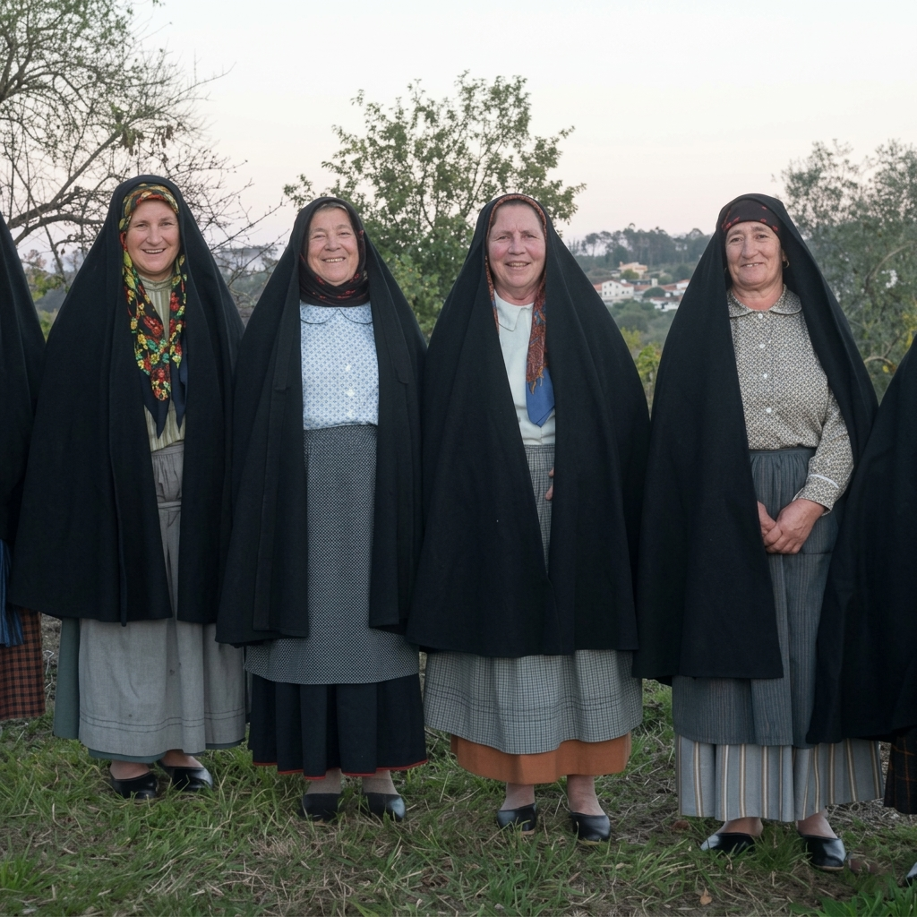 Variedade de trajes regionais